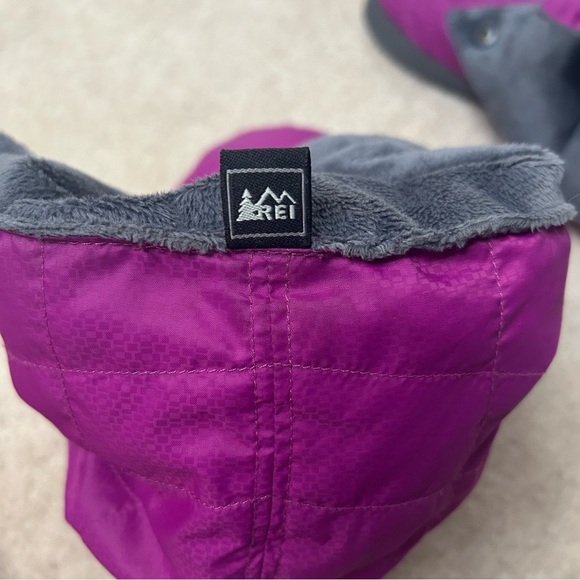 NEW REI Duck Down Pink Fleece Lined Camping Bootie Slipper Boot Women Size Large - Picture 5 of 8